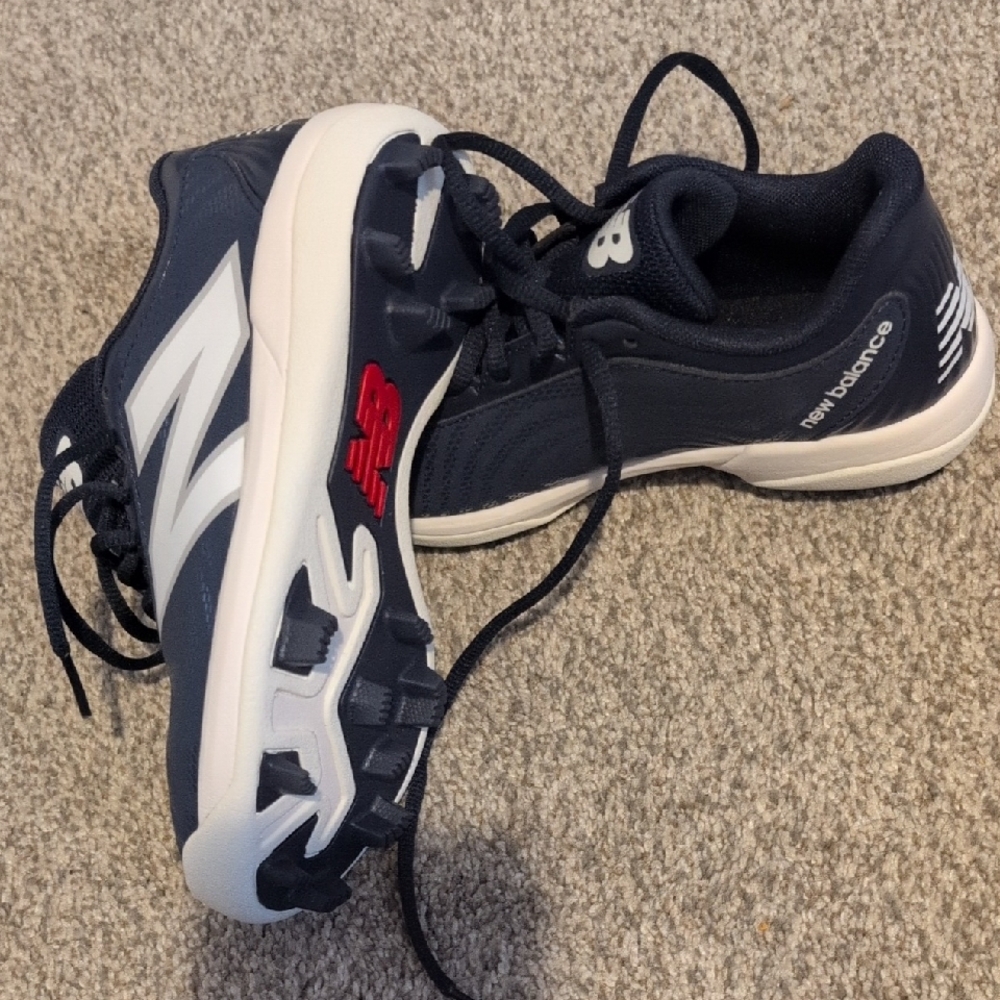 New Balance Kids' Dark Blue and White Sneakers